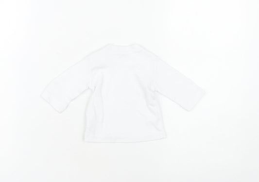 Ralph Lauren Unisex Baby White Long Sleeve Top
