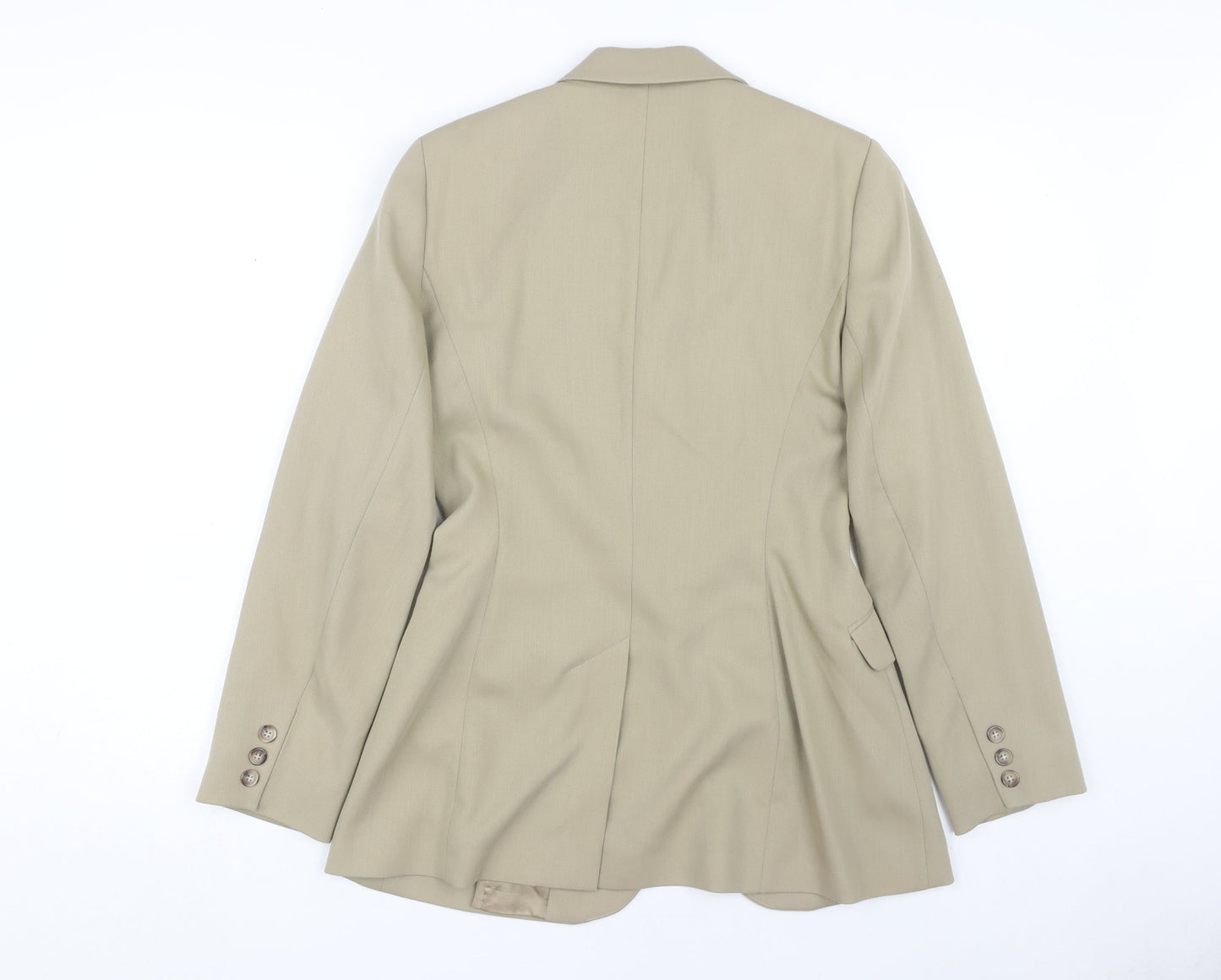 Laura Ashley Women's Beige Wool Blazer Size 10