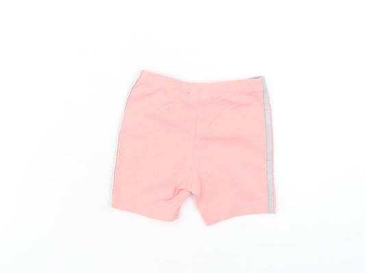 Adidas Unisex Baby Pink Shorts 18-24 Months Elastic Waist