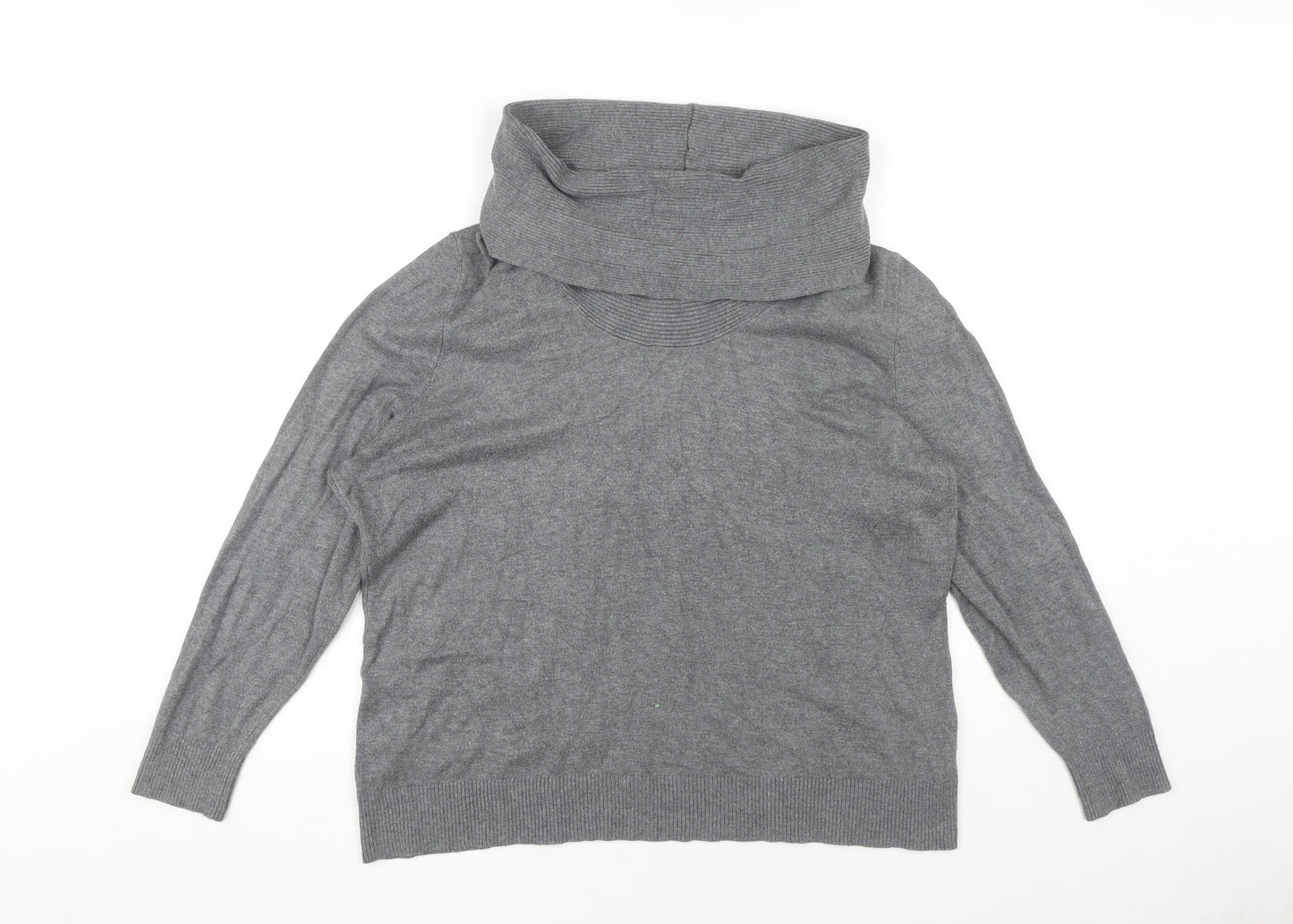 Alexon Women's Grey Cowl Neck Pullover Jumper XL