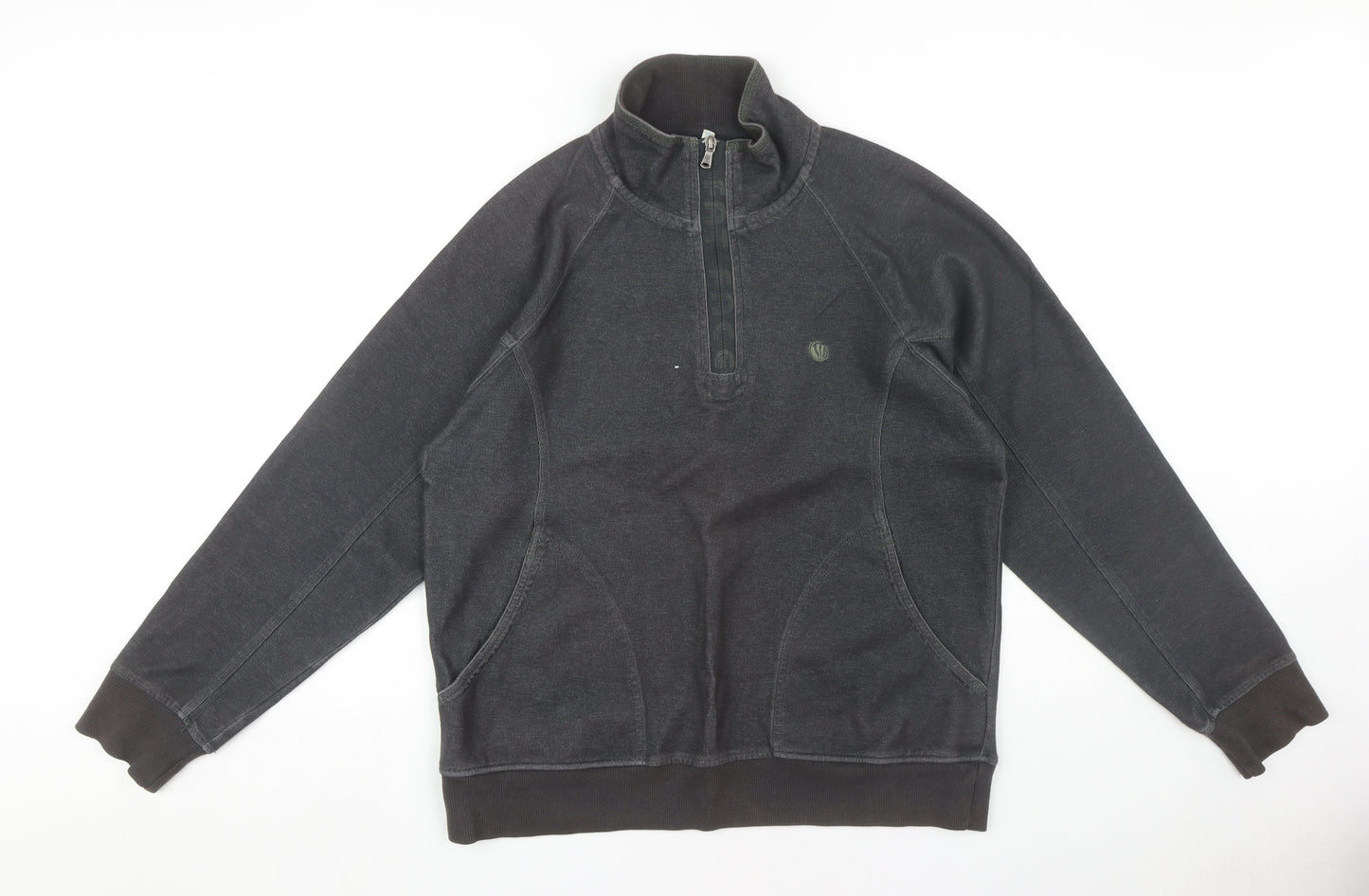 Fat Face Men's Black Medium Pullover Sweatshirt