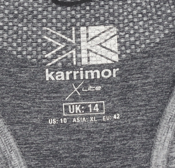 Karrimor Women's Grey Tank Top - Size 14 for Gym & Running