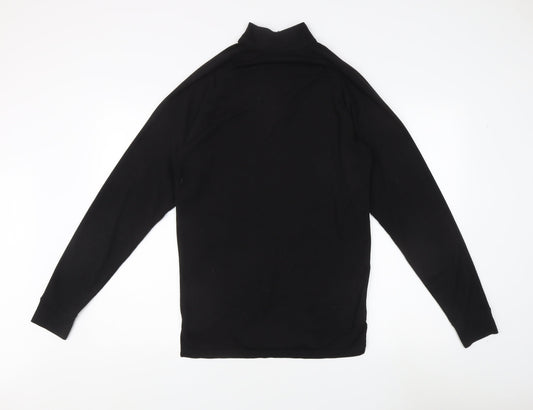 Trespass Men's Black 1/4 Zip Fleece Sweatshirt, L