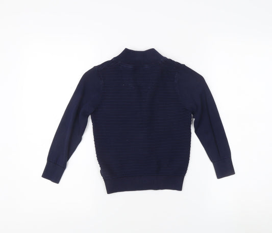 Jasper Conran Boys Blue Cotton Jacket Size 5-6 Years