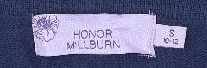 Brand and care label for Honor Millburn Women's Blue Cardigan -, size S