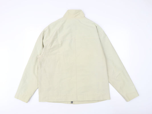 Jeff Banks Men's Beige Windbreaker Jacket M