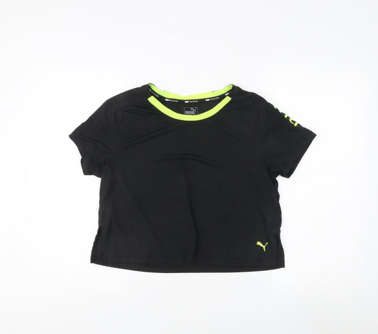 Puma Black T-Shirt - Unisex L Gym & Training Jersey