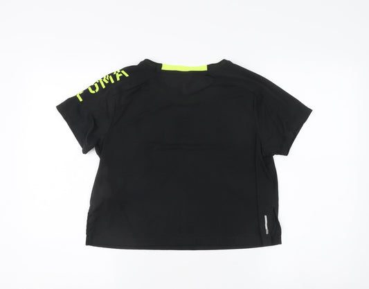 Puma Black T-Shirt - Unisex L Gym & Training Jersey