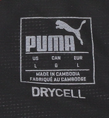 Puma Black T-Shirt - Unisex L Gym & Training Jersey