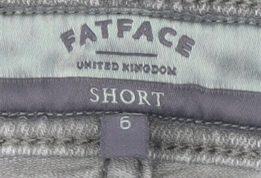 FatFace Women's Grey Denim Shorts, Size 6