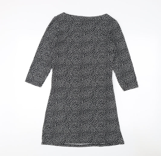 Joules Black Boat Neck 3/4 Sleeve Dress, UK 10