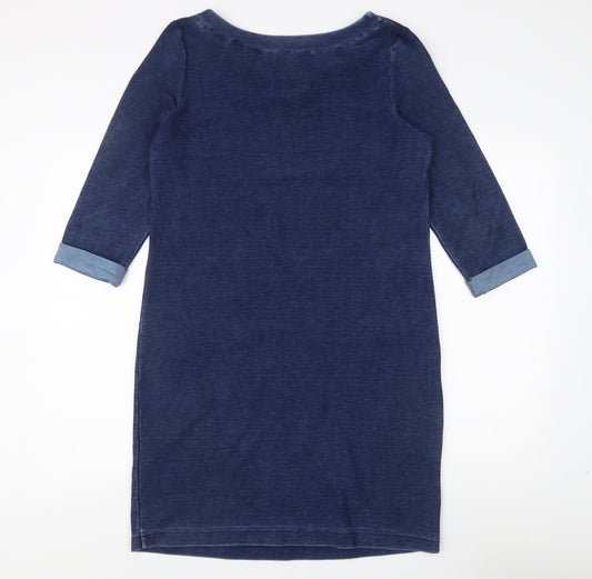 White Stuff Women's Blue Shift Dress Size 12 Casual