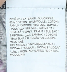 Puma Teens Black Floral T-Shirt, Size 8, Casual Crew Neck