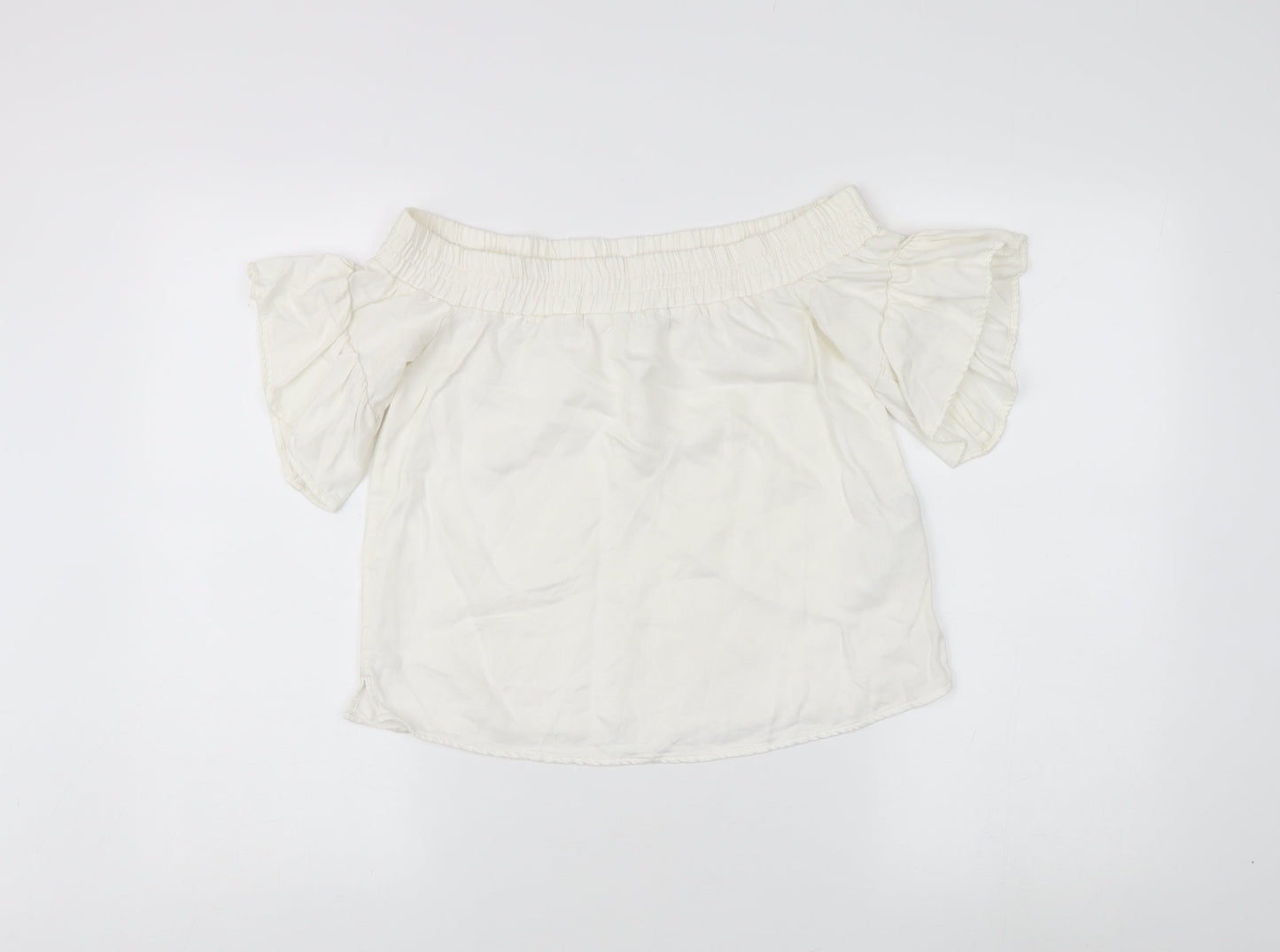 AllSaints Women's Off the Shoulder Ivory Blouse XS