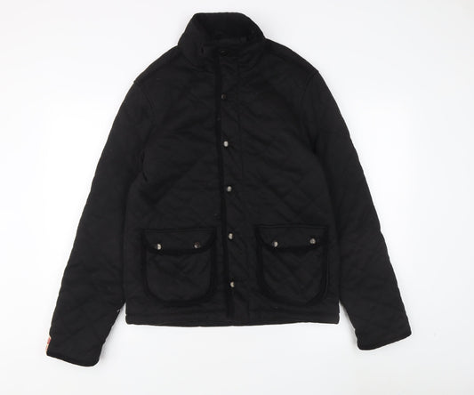 Tokyo Laundry Men's Black Quilted Jacket Medium