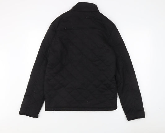 Tokyo Laundry Men's Black Quilted Jacket Medium