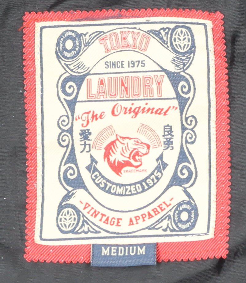 Tokyo Laundry Men's Black Quilted Jacket Medium