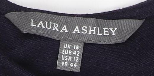 Laura Ashley Women's Black Sheath Dress Size 16