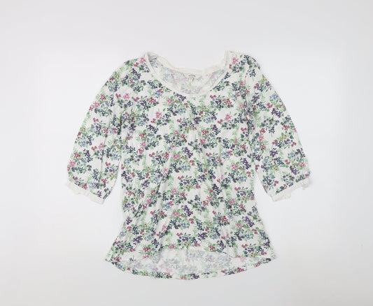 FatFace Women's Multicoloured Floral Blouse Size 10