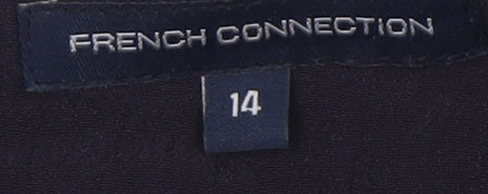 French Connection Women’s Black One Shoulder Beaded Top