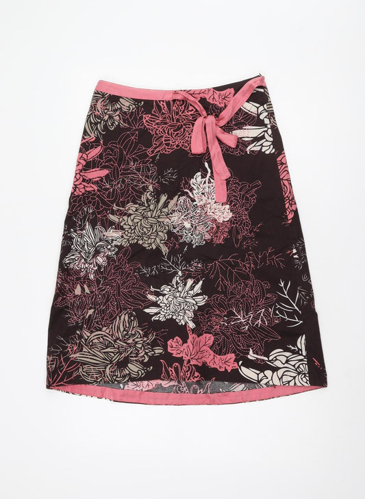 White Stuff Women's Multicoloured Floral Skirt Size 10