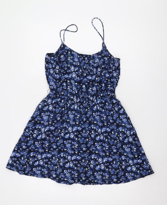 Jack Wills Women's Blue Floral Dress Size 10