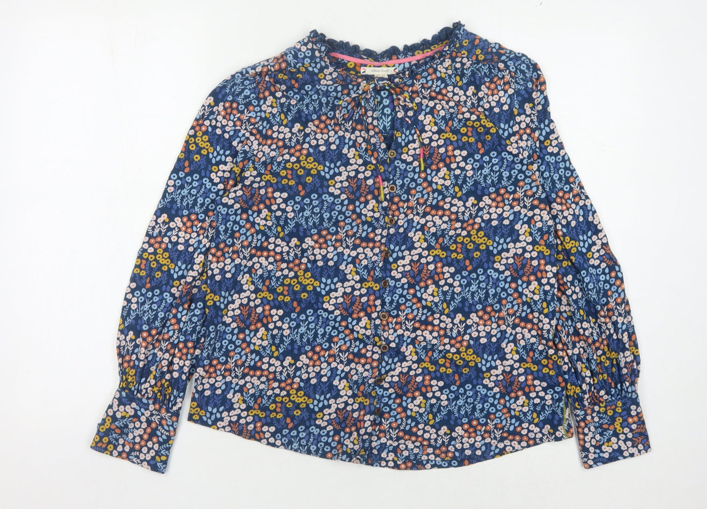 White Stuff Women's Multicoloured Floral Blouse Size 12