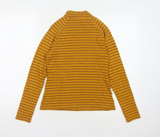Womens UK Size 12 Karen Millen Yellow Viscose Blend T-Shirt