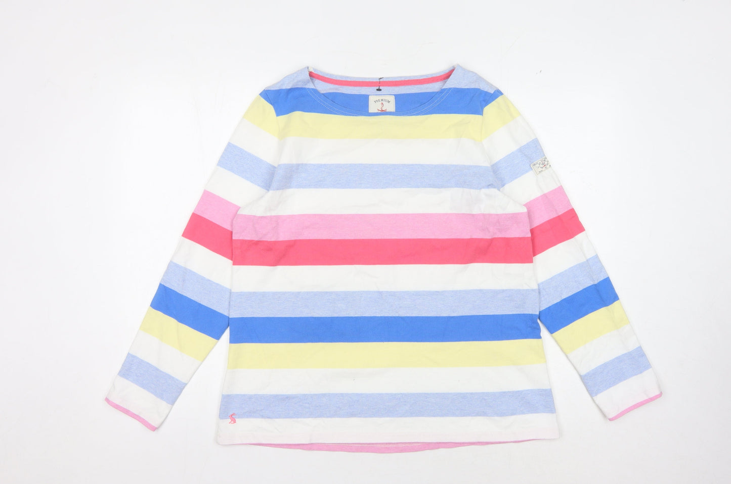 Joules Women's Multicoloured Striped Cotton T-Shirt