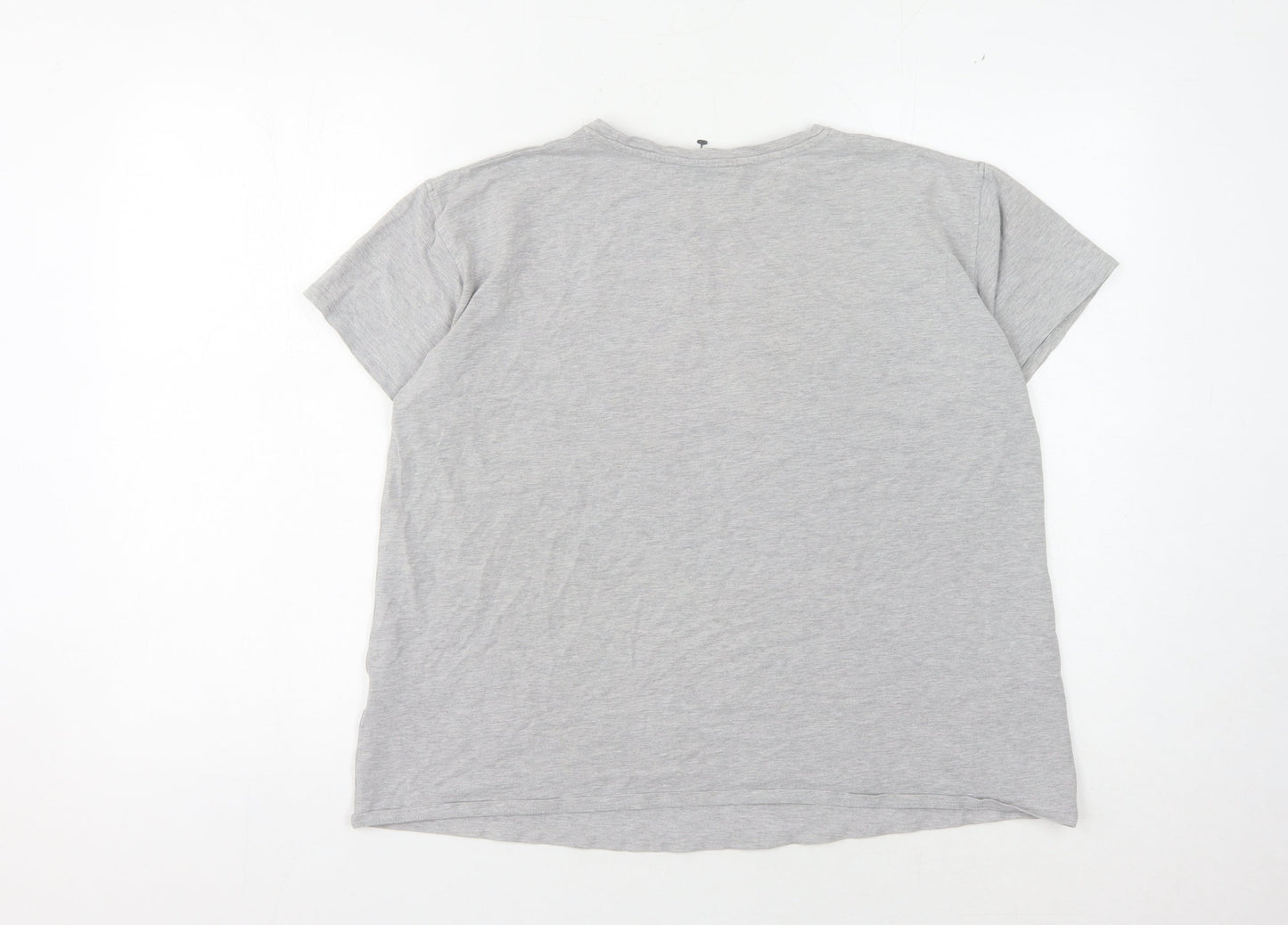 Threadbare Women's Grey T-Shirt, Size 10, Crew Neck