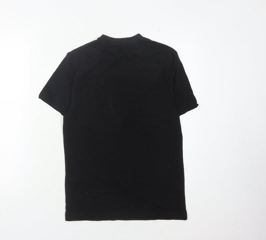 Unisex Adultss UK Size XS Marvel Black 100% Cotton T-Shirt