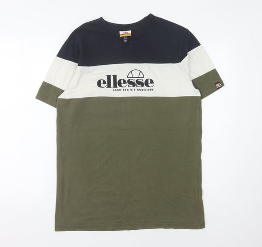 Ellesse Men's Multicoloured Crew Neck T-Shirt M