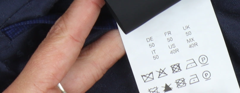 BOSS Men's Blue Blazer Jacket, Size 40R Classic Style