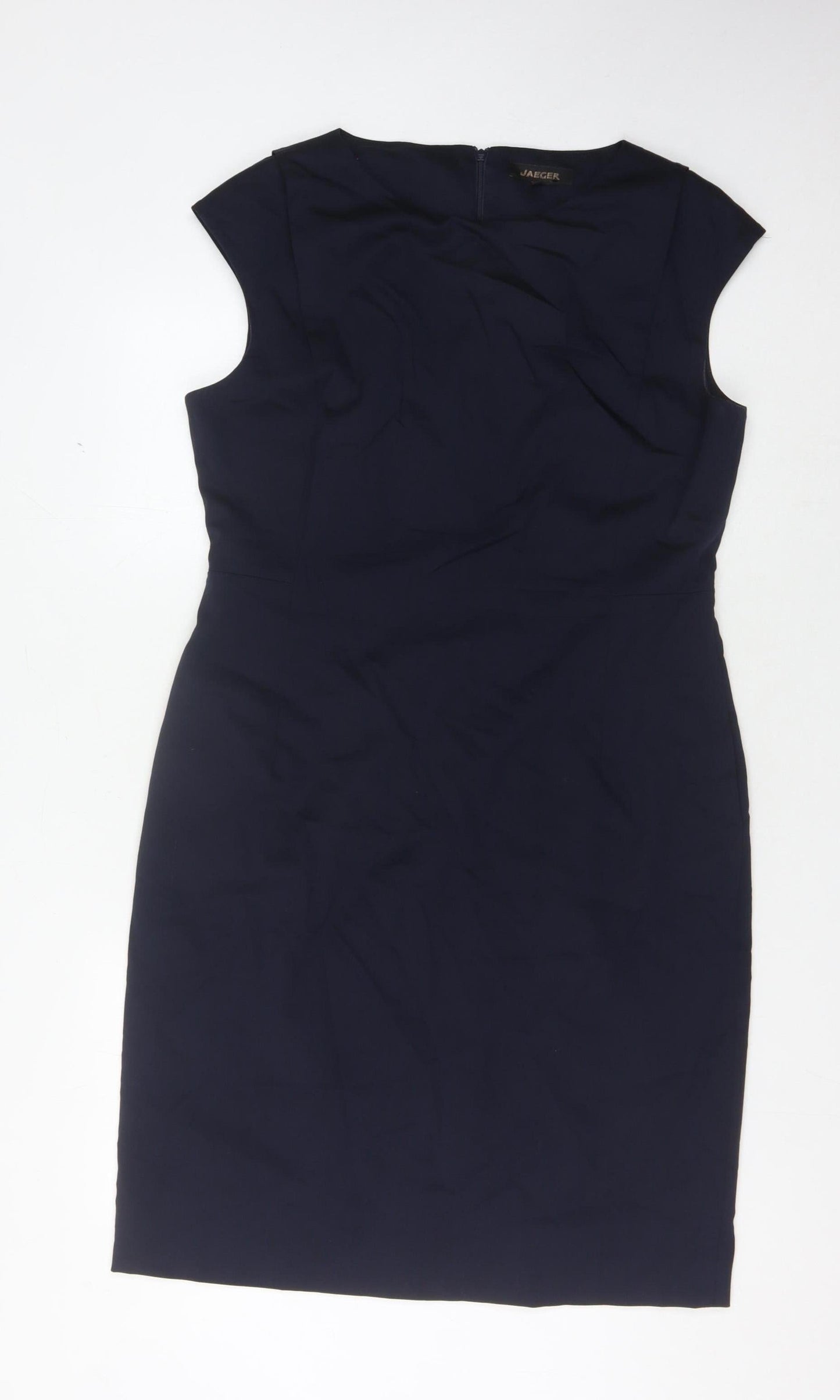 Jaeger Women's Black Sheath Dress Size 14 Sleeveless