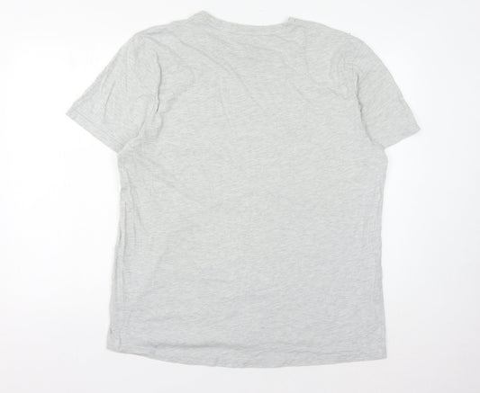 Grand & Hills Men's Grey XXL Graphic T-Shirt, City Print