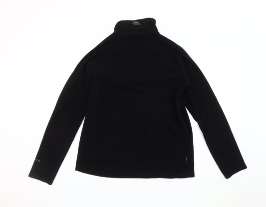 Trespass Men's Black Fleece 1/4 Zip Sweatshirt S