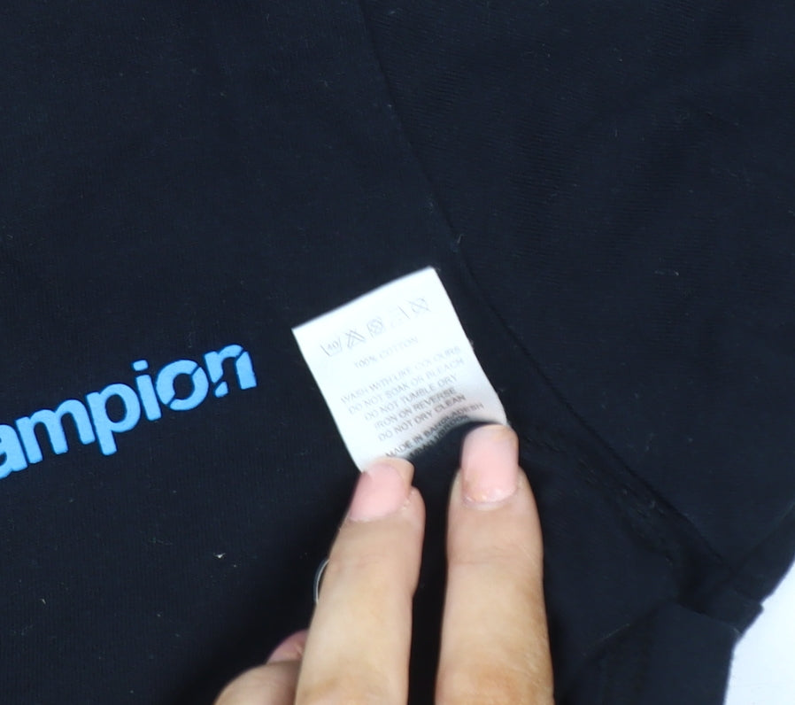 Champion Boys Black Short Sleeve T-Shirt 7-8 Years