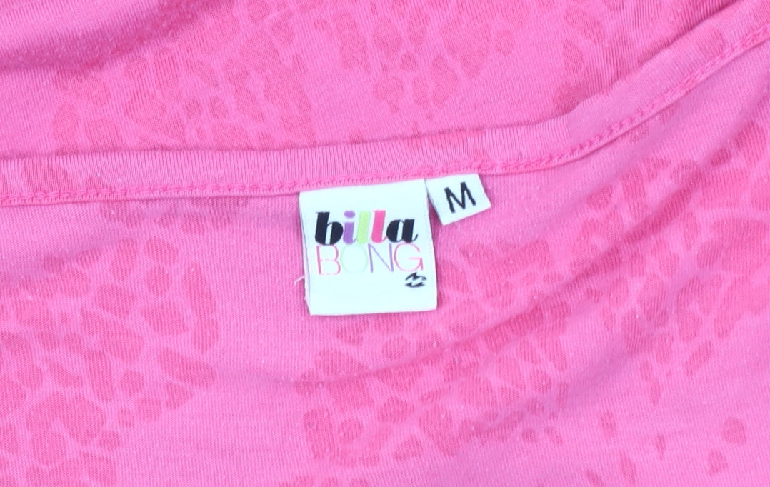 Billabong Women's Pink Tunic T-Shirt, Size M - Casual Wear