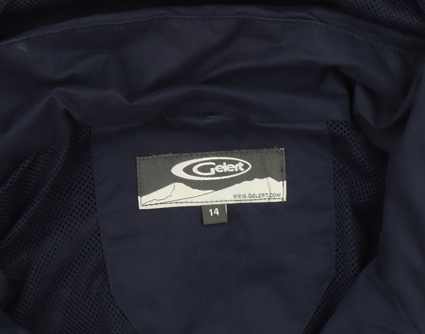 Gelert Women's Blue Hooded Rain Coat Jacket Size 14