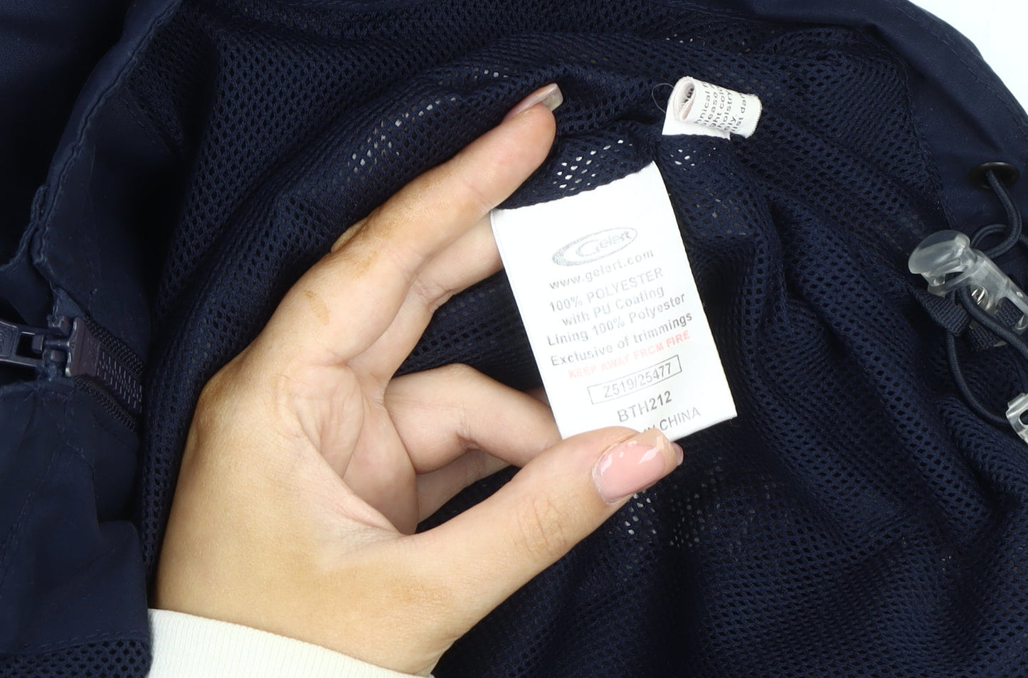 Gelert Women's Blue Hooded Rain Coat Jacket Size 14