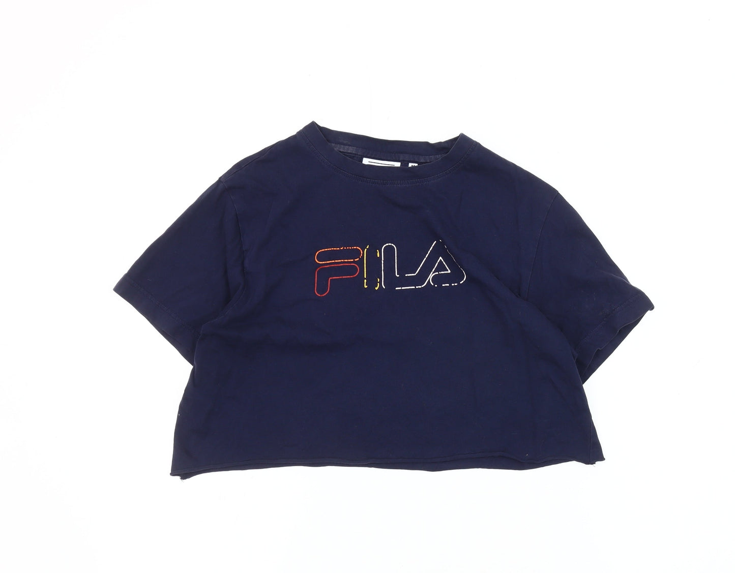 Fila Blue Cropped T-Shirt M for Unisex Adults