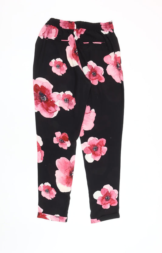 RJR.John Rocha Women's Floral Trousers, Size 10, Black