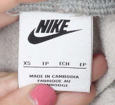 Nike Men's Grey Jogger Trousers XS Cotton Blend