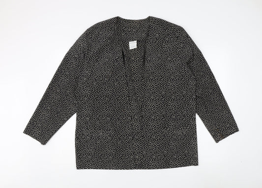 Womens UK Size L Regular Alexon Black Polyester Jacket