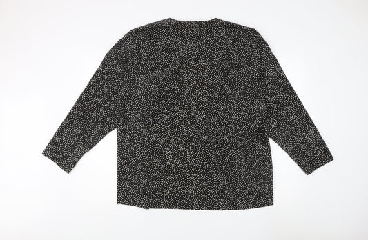 Alexon Women's Black Polka Dot Jacket L