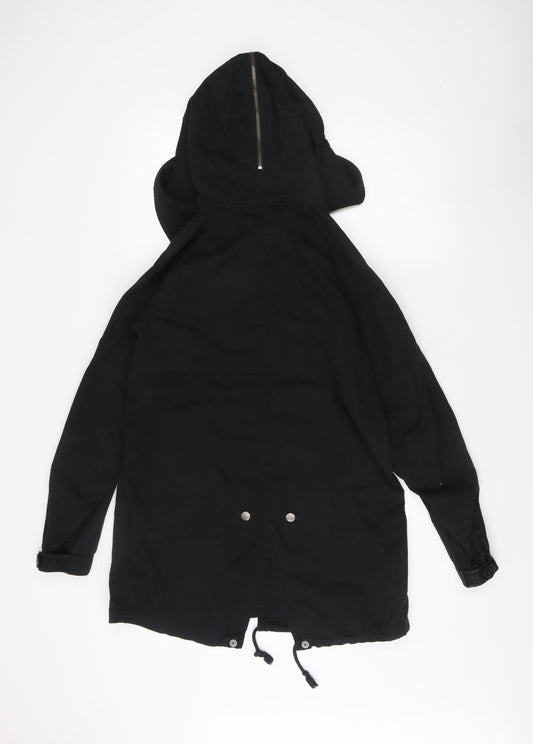 DKNY Women’s Black XS Parka Jacket with Hood