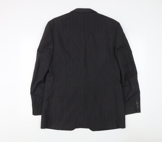 Aquascutum Men's Grey Blazer, Size 40, Classic Style