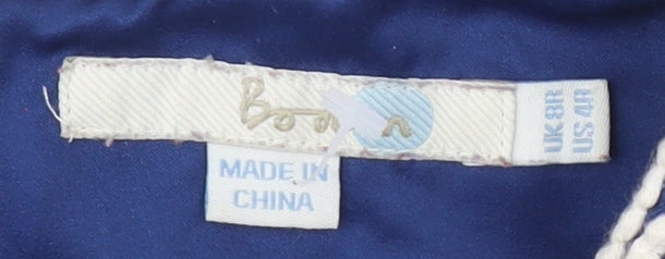 Boden Women’s Blue A-Line Dress, Size 8, Floral Style
