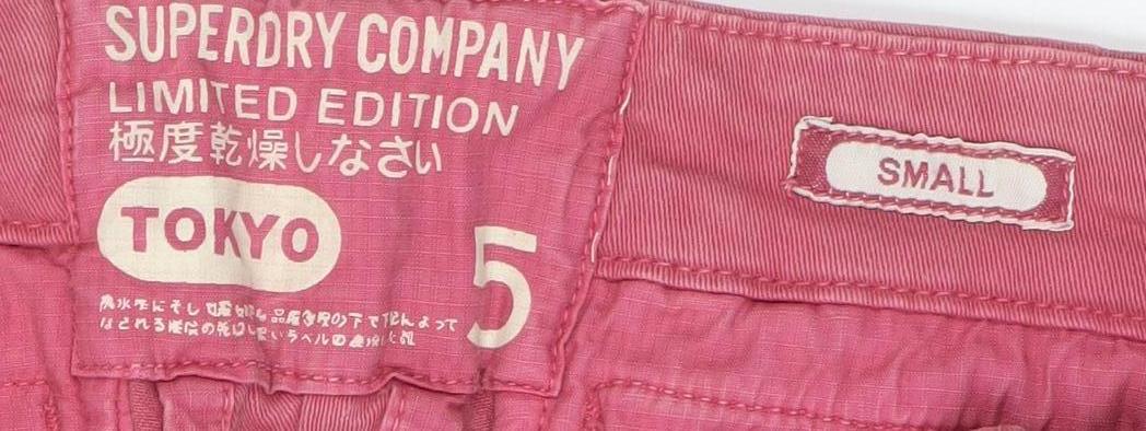 Superdry Women's Pink Jeans - Small, Comfortable Fit