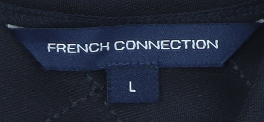 French Connection Women's Black Beaded T-Shirt Size L